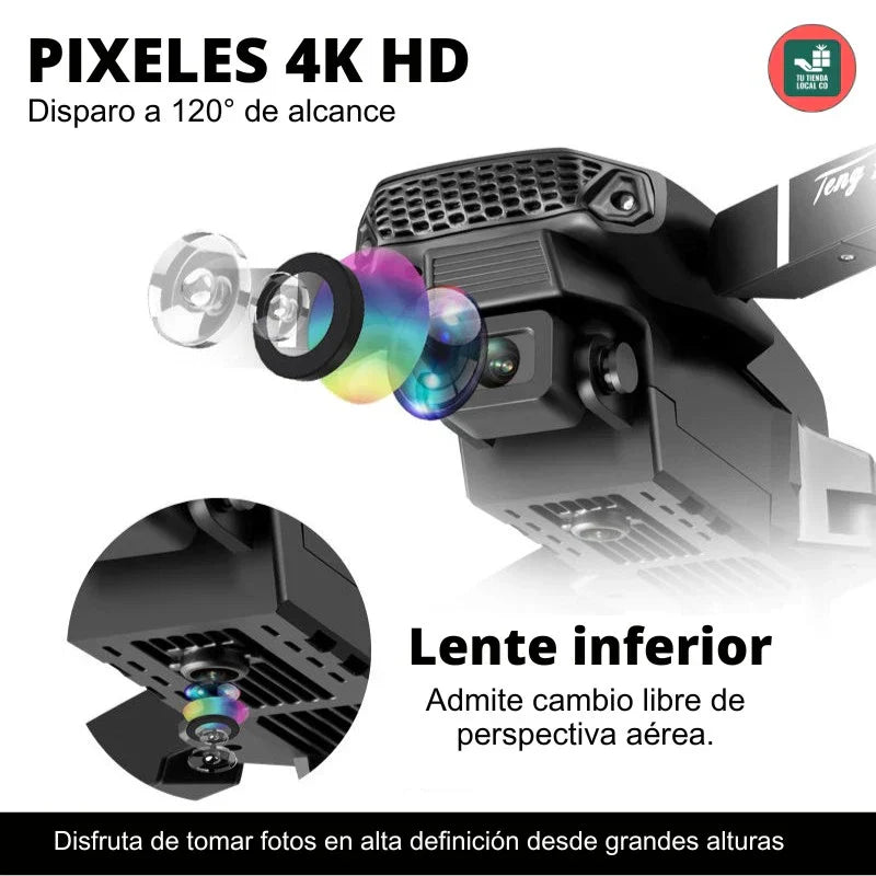 NUEVO DRONE  W8 PRO MAX 2025 CON INTELIGENCIA ARTIFICIAL + 2 BATERIAS ADICIONALES y ESTUCHE DE REGALO